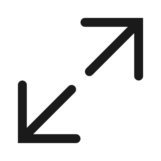 Resize up line icon, outline style, from Clarity