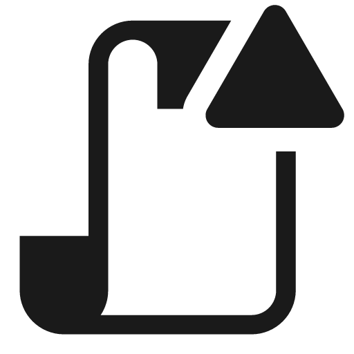Scroll solid alerted icon, solid style, from Clarity