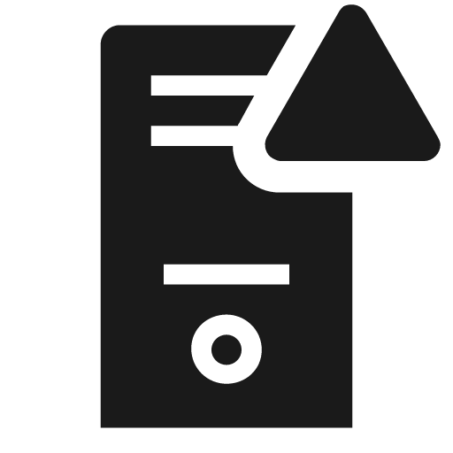 Server solid alerted icon, solid style, from Clarity