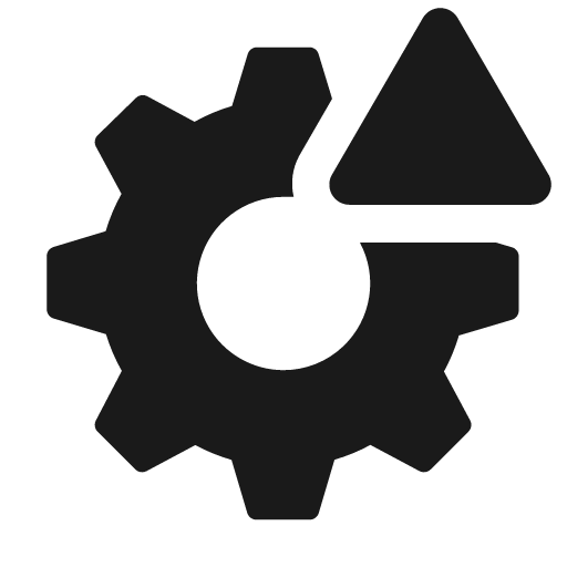 Settings solid alerted icon, solid style, from Clarity