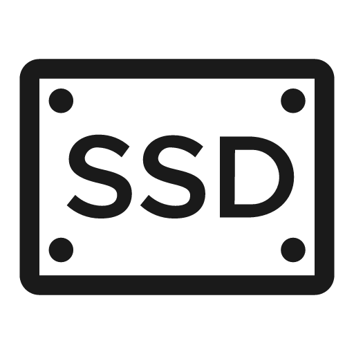 Ssd line icon, outline style, from Clarity