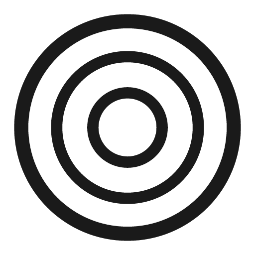 Target line icon, outline style, from Clarity
