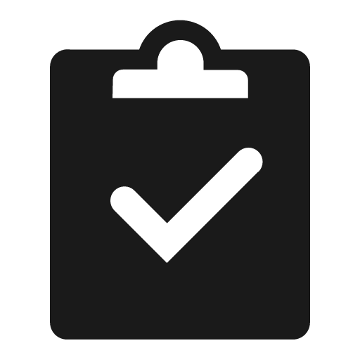 Tasks solid icon, filled style, from Clarity