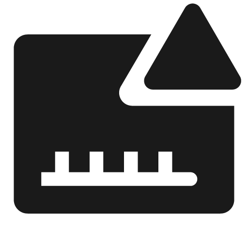 Tick chart solid alerted icon, solid style, from Clarity