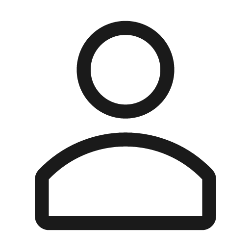 User line icon, outline style, from Clarity