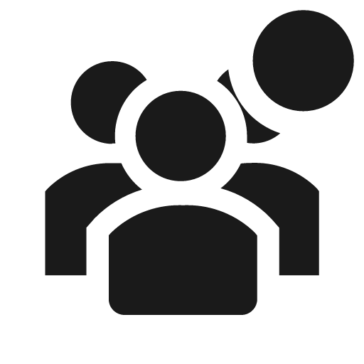 Users solid badged icon, solid style, from Clarity