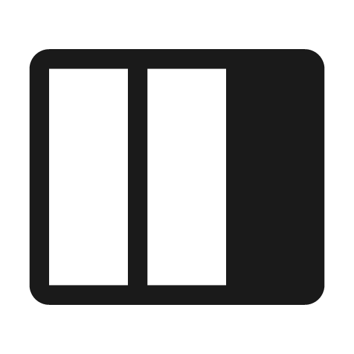 View columns line icon, outline style, from Clarity