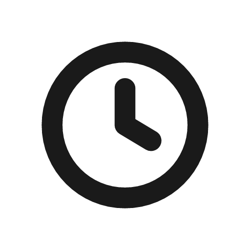 Clock icon, line style, from CodeX Icons
