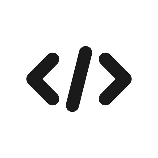 Code icon, line style, from CodeX Icons