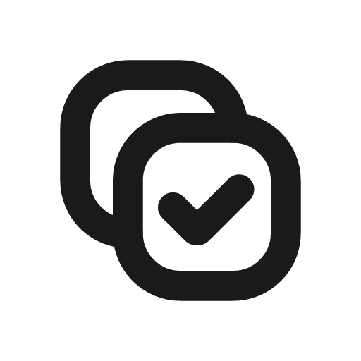 Copy check icon, line style, from CodeX Icons
