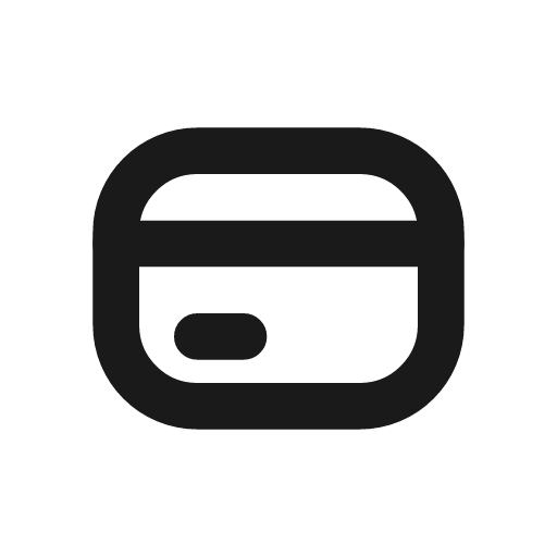 Credit card icon, line style, from CodeX Icons