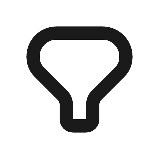 Filter icon, line style, from CodeX Icons