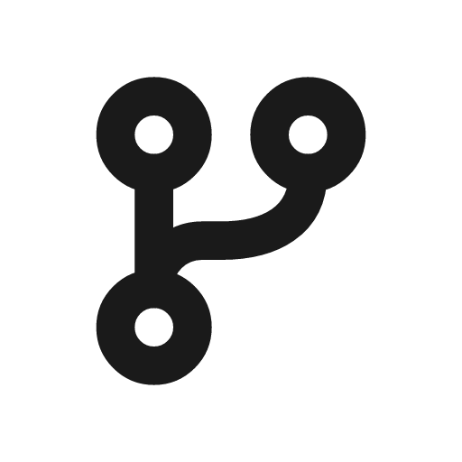Git branch icon, line style, from CodeX Icons
