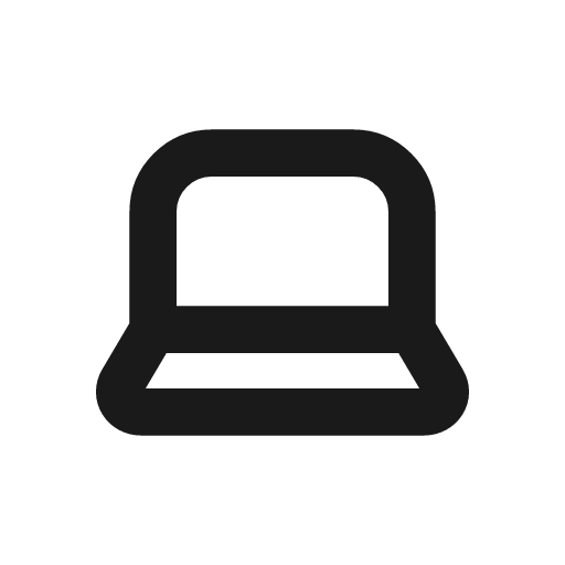 Laptop icon, line style, from CodeX Icons