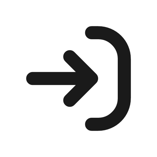 Log in icon, line style, from CodeX Icons