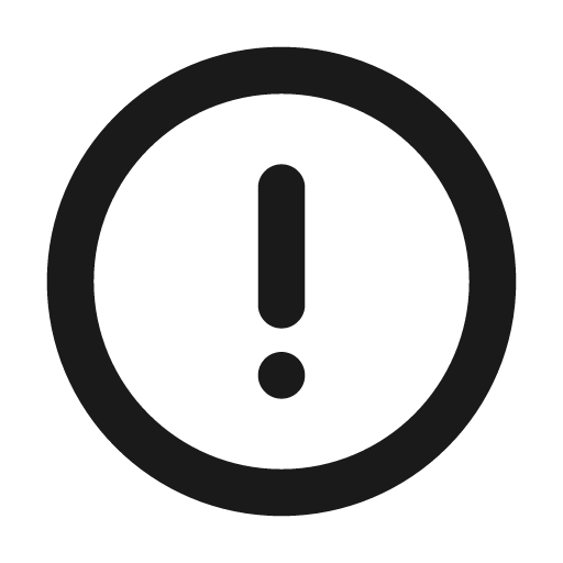 Alert outline icon, outline style, from Cuida Icons