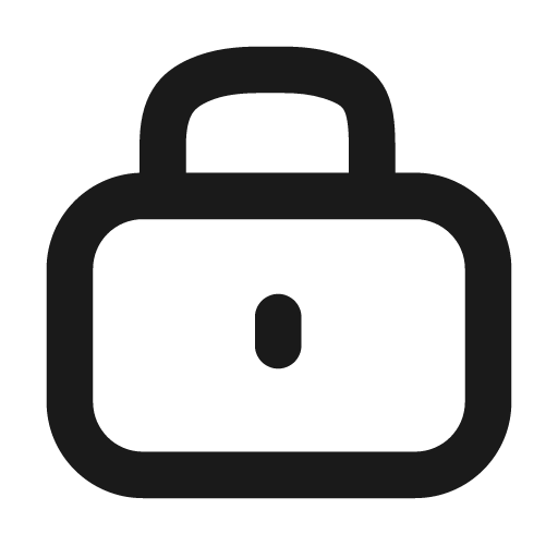 Lock outline icon, outline style, from Cuida Icons