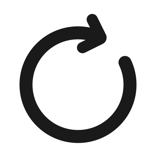 Rotate right outline icon, outline style, from Cuida Icons