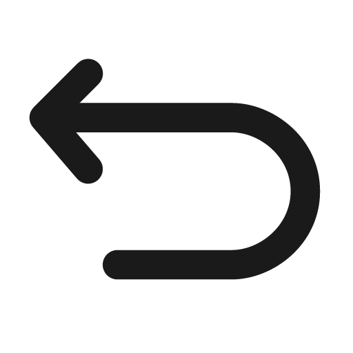 Undo outline icon, outline style, from Cuida Icons