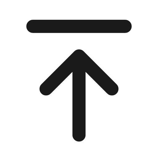 Arrow to top icon, line style, from Drawico Icons