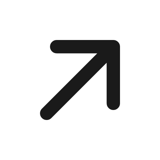 Arrow up right icon, line style, from Drawico Icons