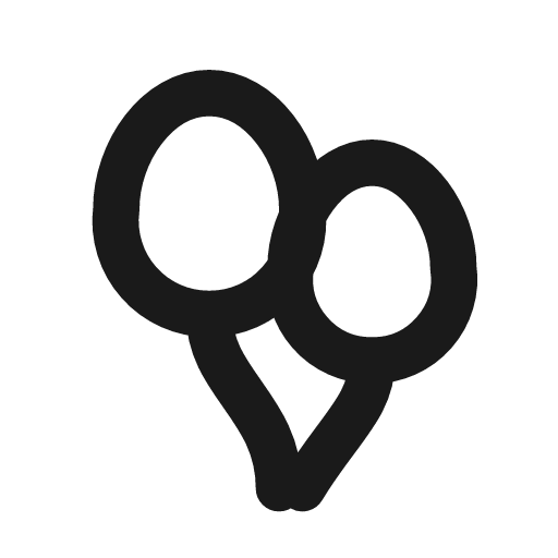 Balloons icon, line style, from Drawico Icons