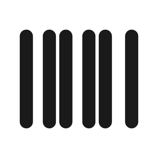 Barcode icon, line style, from Drawico Icons