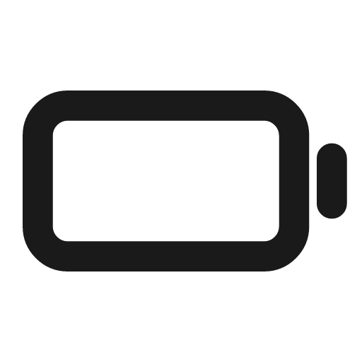 Battery icon, line style, from Drawico Icons
