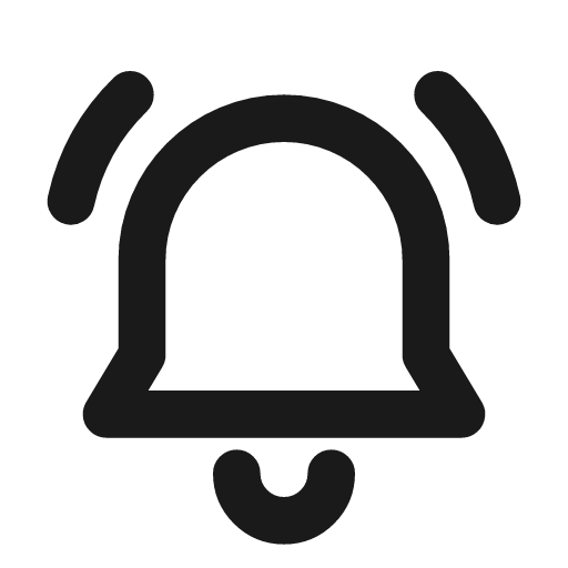 Bell ring icon, line style, from Drawico Icons