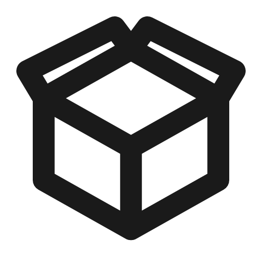 Box open icon, line style, from Drawico Icons