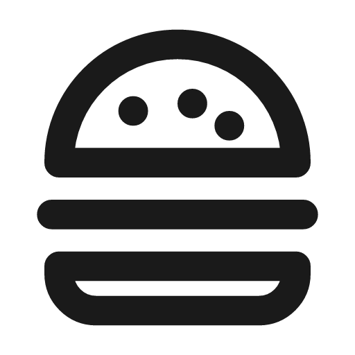 Burger icon, line style, from Drawico Icons