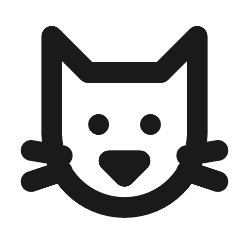 Cat icon, line style, from Drawico Icons