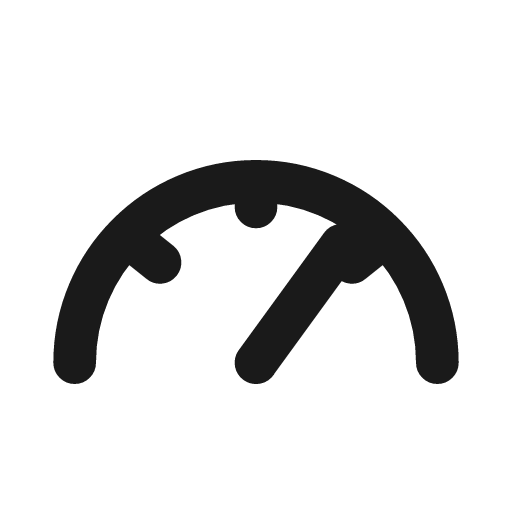 Chart gauge icon, line style, from Drawico Icons