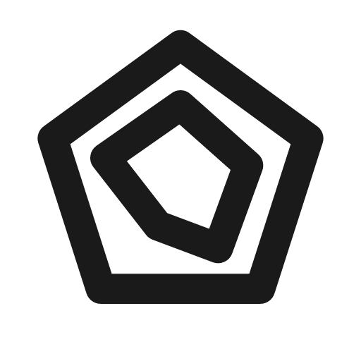 Chart radar icon, line style, from Drawico Icons