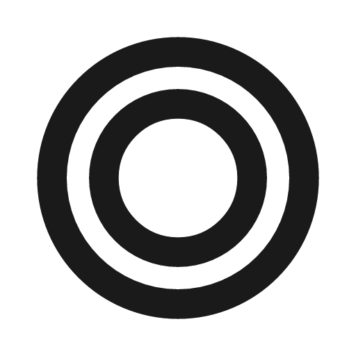 Coin icon, line style, from Drawico Icons