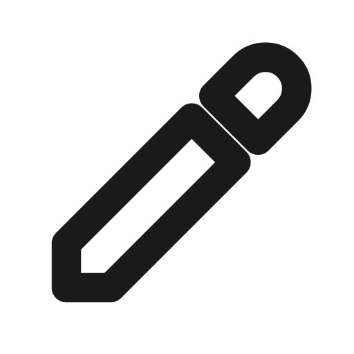 Color picker icon, line style, from Drawico Icons
