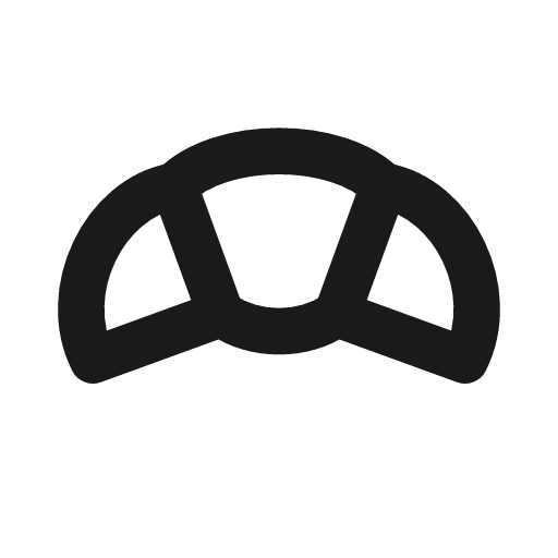 Croissant icon, line style, from Drawico Icons