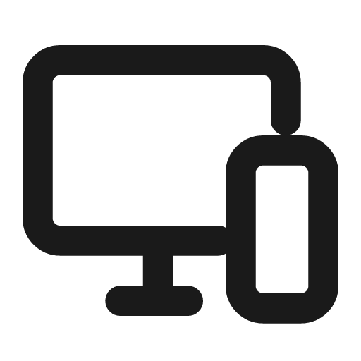 Devices icon, line style, from Drawico Icons