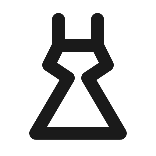 Dress icon, line style, from Drawico Icons