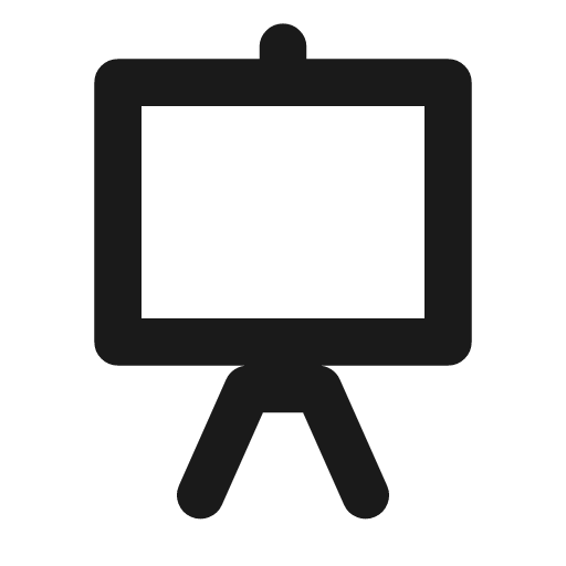 Easel icon, line style, from Drawico Icons