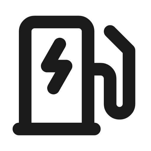 Ev charger icon, line style, from Drawico Icons