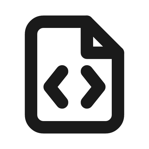 File code icon, line style, from Drawico Icons