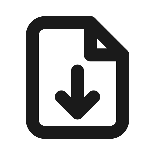 File download icon, line style, from Drawico Icons