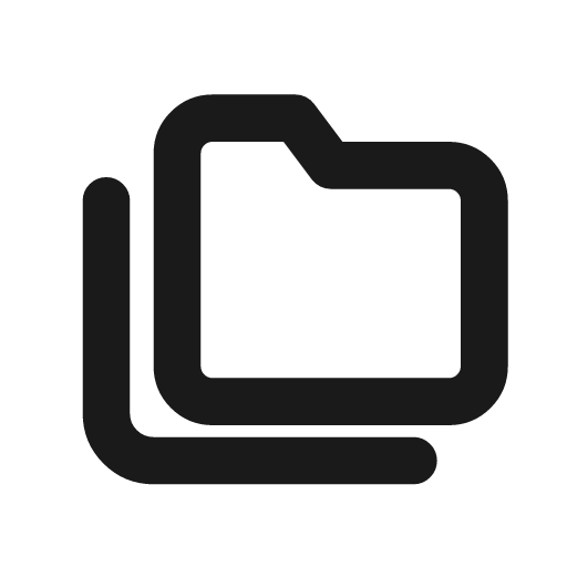Folders icon, line style, from Drawico Icons