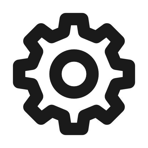 Gear icon, line style, from Drawico Icons