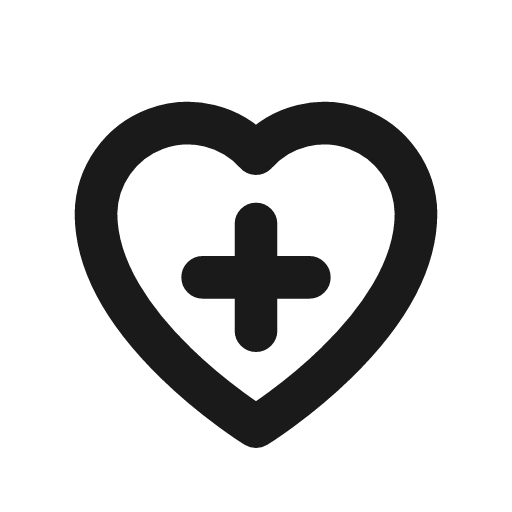 Heart plus icon, line style, from Drawico Icons
