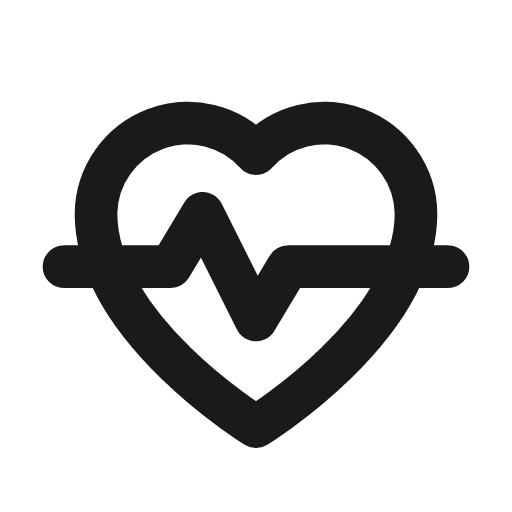 Heart pulse icon, line style, from Drawico Icons