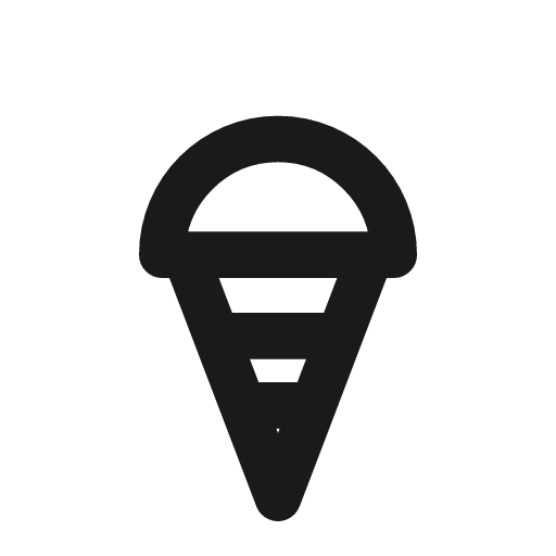 Ice cream icon, line style, from Drawico Icons