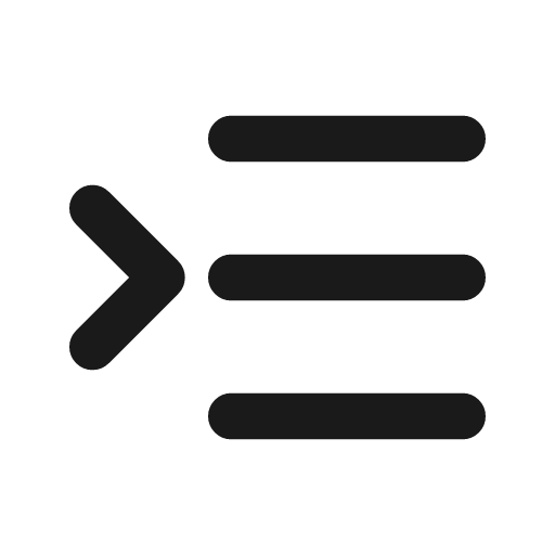 Indent icon, line style, from Drawico Icons