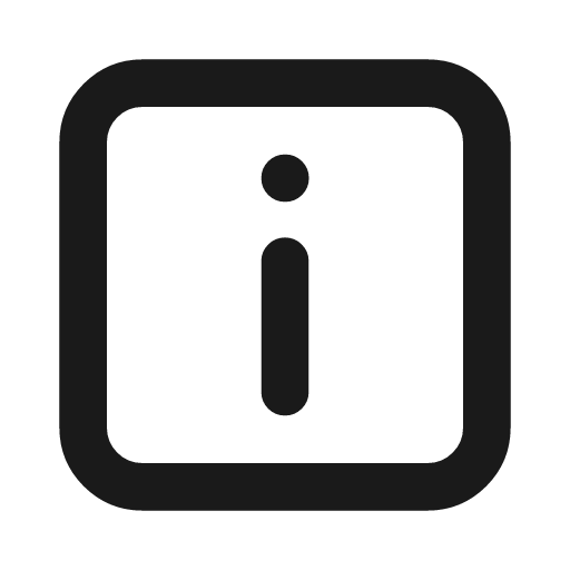 Info square icon, line style, from Drawico Icons